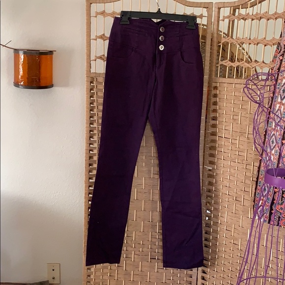 Wet seal Purple high waisted pants - Picture 1 of 3